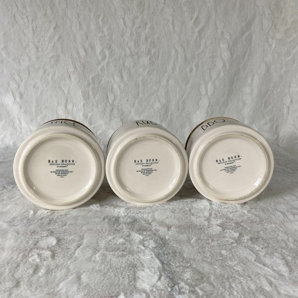 Rae Dunn Stacking BBQ Canisters SPICE BBQ RUB Trio cellars - Picture 3 of 8